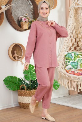 Arzu Serisi Hakim Yaka Gül Kurusu İkili Takım