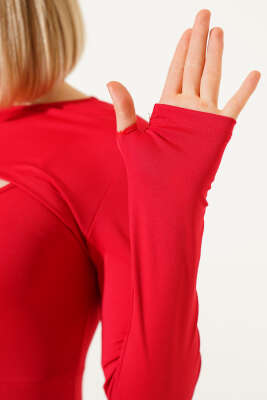 Askılı Scuba Tulum Kırmızı - Yeni Giyim