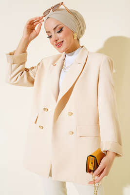 Astarlı Blazer Ceket Taş 