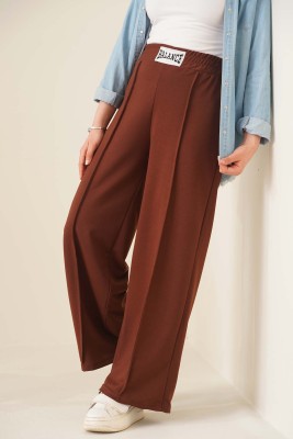 Balance Armalı Bol Paça Pantolon Kahve 