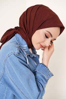 Bambu Kraş Eşarp Açık Kahve - SARPA