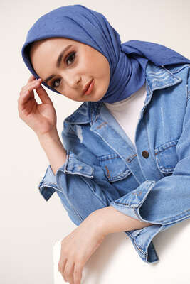 Bambu Kraş Eşarp Mavi - SARPA