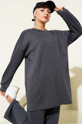 Basic Cepli İkili Takım Füme - İkili Takım