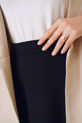 Basic Kloş Etek Siyah - Etek