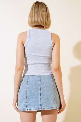 Biyeli Body Gri - Yeni Giyim