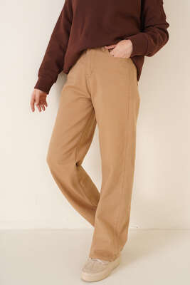 Boru Paça Latte Jean Pantolon 