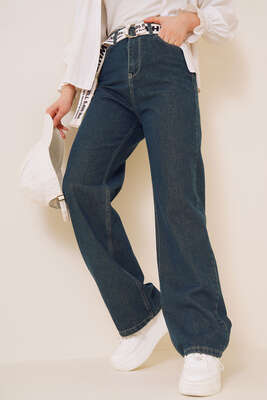 Boru Paça Orta Tint Jean Pantolon 