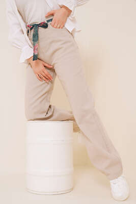 Boru Paça Taş Jean Pantolon 