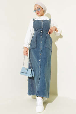 Boydan Metal Düğmeli Kot Slopet Kot - ASME