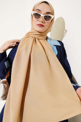 Cazz Düz Şal Kum Bej - FONSERA