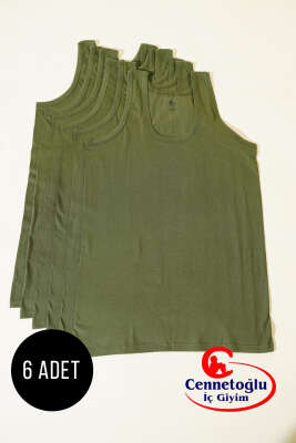 Cennetoğlu 6'lı Erkek Atlet Haki - CENNETOĞLU