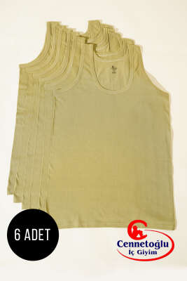 Cennetoğlu 6'lı Erkek Atlet Yeni Haki - CENNETOĞLU