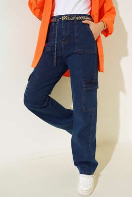 Cepli Kargo Pantolon Koyu Mavi 