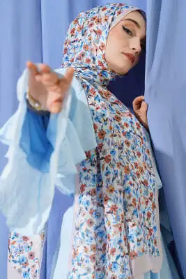 Çiçek Işıltısı Serisi Şal Bej 