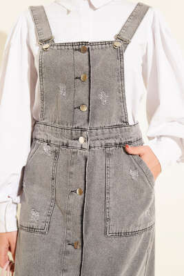 Çift Cepli Kot Askılı Slopet Füme - Tulum & Slopet