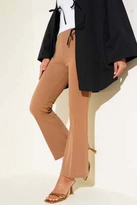 Dabıl İspanyol Paça Pantolon Camel - SÜMEYYE TEKSTİL