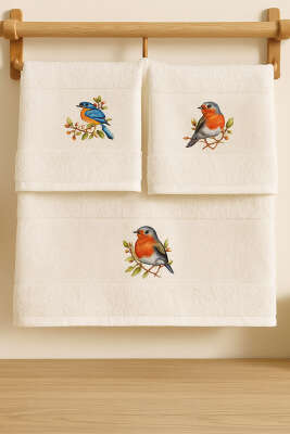 Dijital Baskılı 3'lü Mutfak Havlu Seti Asorti 5 - MAHİR HAVLU