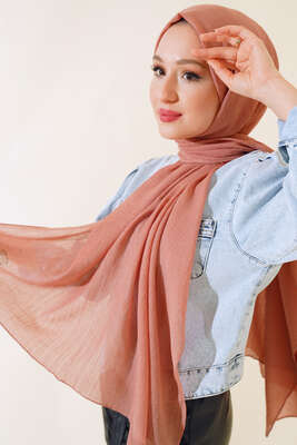 Elegant Serisi Koyu Pudra Şal