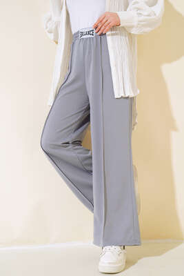 Balance Armalı Bol Paça Pantolon Kayrak Grisi 