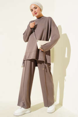 Etek Ucu Tünelli Loyşa İkili Takım Vizon