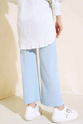 Fitilli Bol Paça Pantolon Bebe Mavi - Pantolon