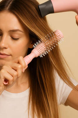 Fön Saç Fırçası Pembe