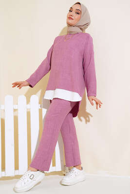 Garnili İkili Takım Gül Kurusu 