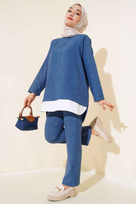 Garnili İkili Takım İndigo - İkili Takım