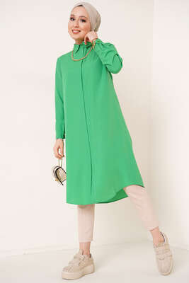Gizli Pat Gömlek Yeşil