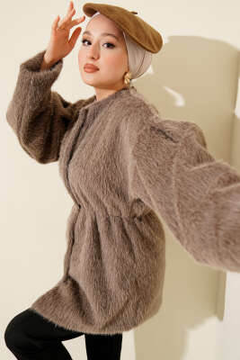 Gold Düğmeli Sakallı Kaban Vizon