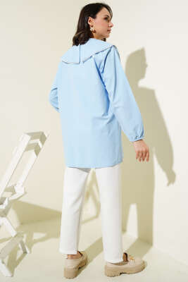 İncili Denizci Yaka Gömlek Buz Mavisi - Gömlek