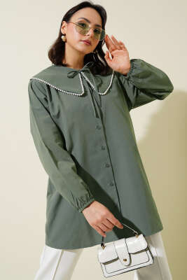 İncili Denizci Yaka Gömlek Haki 