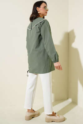 İncili Denizci Yaka Gömlek Haki - Gömlek