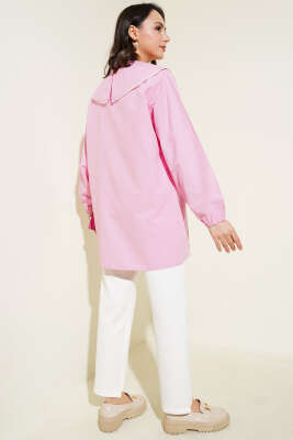 İncili Denizci Yaka Gömlek Pembe - Gömlek