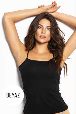 İp Askılı Basic Atlet Beyaz - MİSS ELİT