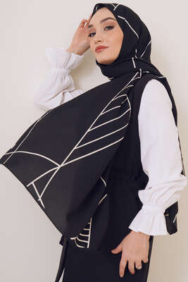 Karma Serisi Mio Şal Asimetrik Desen 