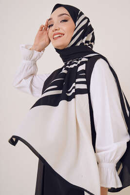 Karma Serisi Mio Şal Dalgalı Desen 