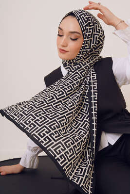 Karma Serisi Mio Şal Labirent Desen 