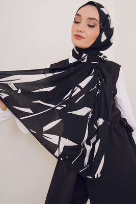 Karma Serisi Mio Şal Yaprak Desen 