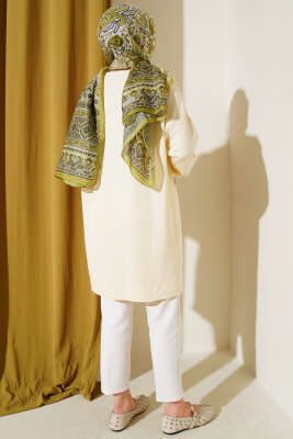 Loyşa Armalı Basic Tunik Sarı - Yılın Fırsatı