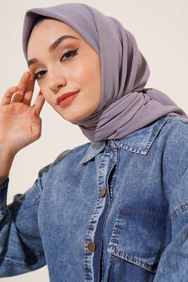 Medine İpeği Eşarp Gri - MİSS İPEK