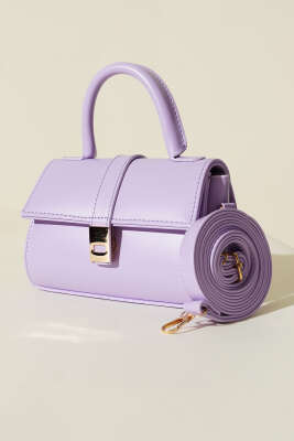 Mıknatıslı El Çantası Lila 