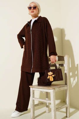 Mini Serpme Taşlı İkili Takım Kahve 