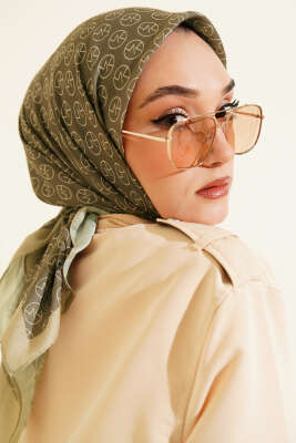 MK Desen Soft Eşarp Kına Yeşili 