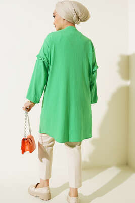 Ön Kol Fırfırlı Gömlek Benetton - Gömlek