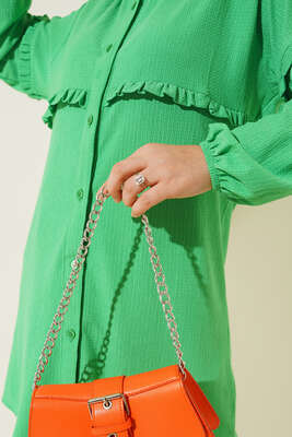 Ön Kol Fırfırlı Gömlek Benetton - Gömlek