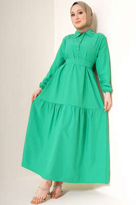 Önü Düğmeli Kat Model Elbise Benetton 