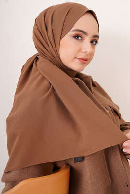 Pamuk Cazz Şal İpek Serisi Kahve