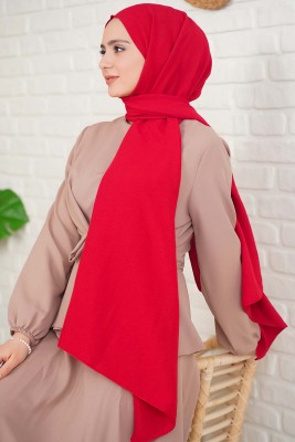 Pamuk Cazz Şal İpek Serisi Kırmızı