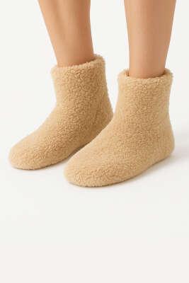 Peluş Ev Patiği Latte